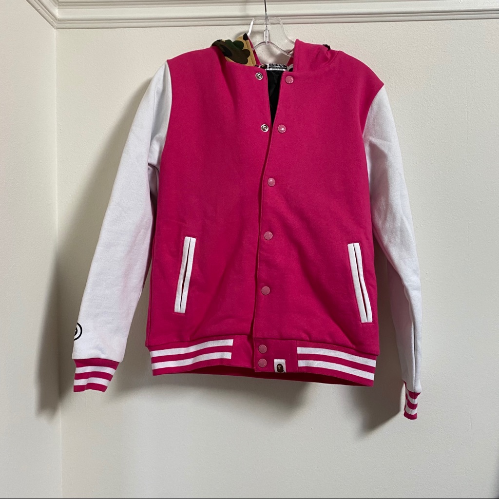 A Bathing Ape Shark Sweat Varsity Hoodie Jacket